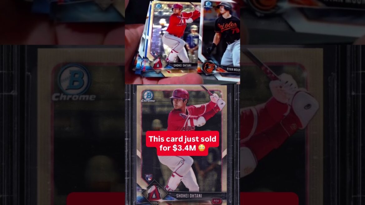 New Ohtani sales record… 😳 This ‘18 Bowman Chrome Superfractor RC 1/1 just sold privately for $3.4M