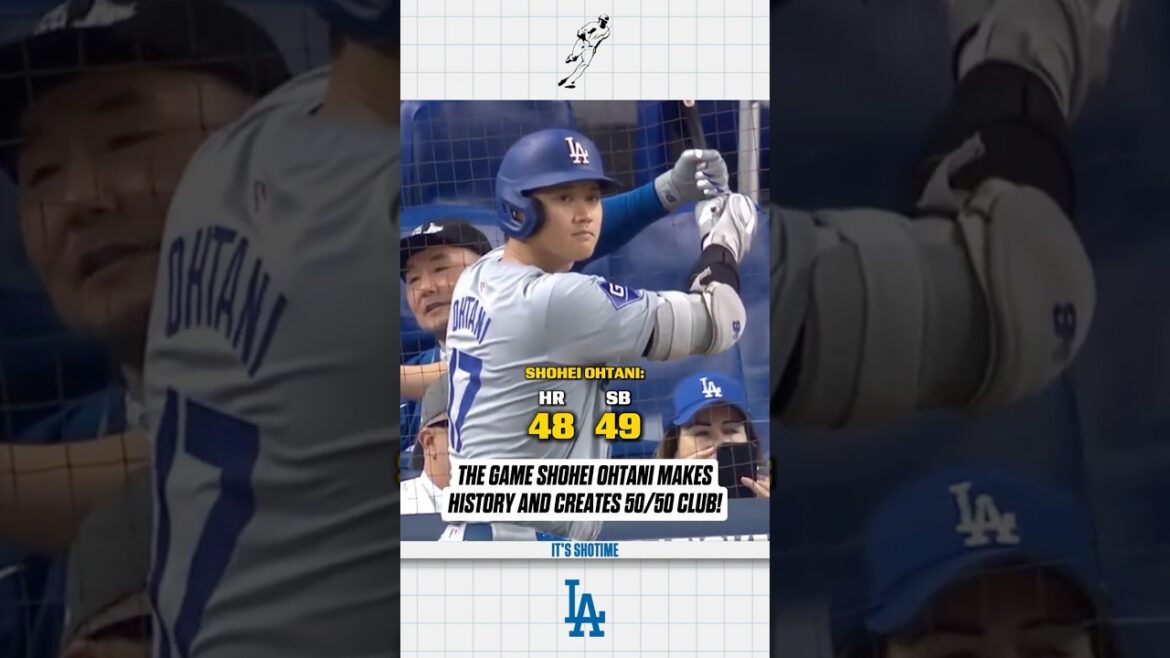 The Game Shohei Ohtani makes history with the FIRST-EVER 50-HR/50-SB SEASON! #mlb #shoheiohtani