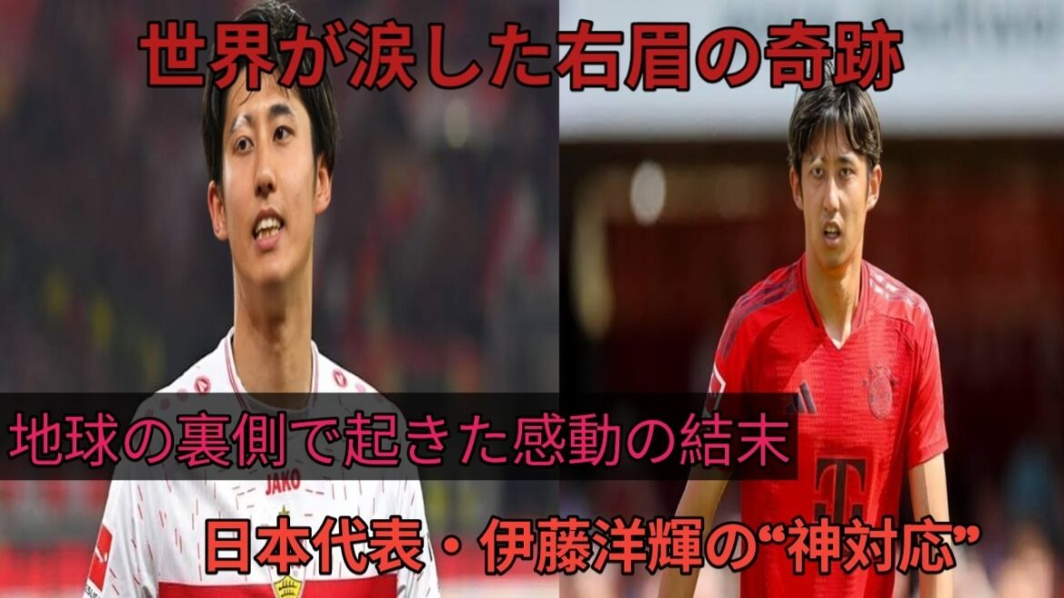 [Lacrimal gland collapse]"It's just like me..." The world sheds tears at the miracle that Hiroki Ito, the right eyebrow of Japan's representative who does not hide his vitiligo, caused to a Brazilian boy who suffers from the same disease.