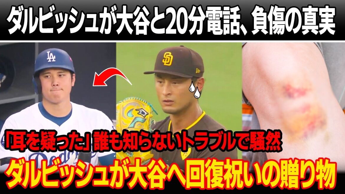 “I was worried, so I called Shohei right away.” Darvish had a 20-minute phone call with Otani, and Otani told him the truth about his injury! “I couldn’t believe my ears.” A problem that no one knew about led to inflammation in my left knee! Daru gives Otani a gift to celebrate his recovery. “I was worried, so I called Shohei right away.” Darvish had a 20-minute phone call with Otani, and Otani told him the truth about his injury! ``I couldn't believe my ears.'' A problem that no one knew about led to inflammation in my left knee! Daru gives Otani a gift to celebrate his recovery.