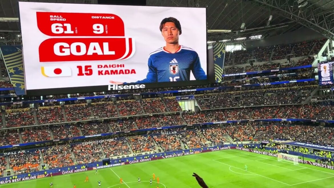 [FIFA World Cup 2026]Daichi Kamata's dramatic tying goal on-site footage | Japan National Team vs Netherlands National Team | Dallas Stadium