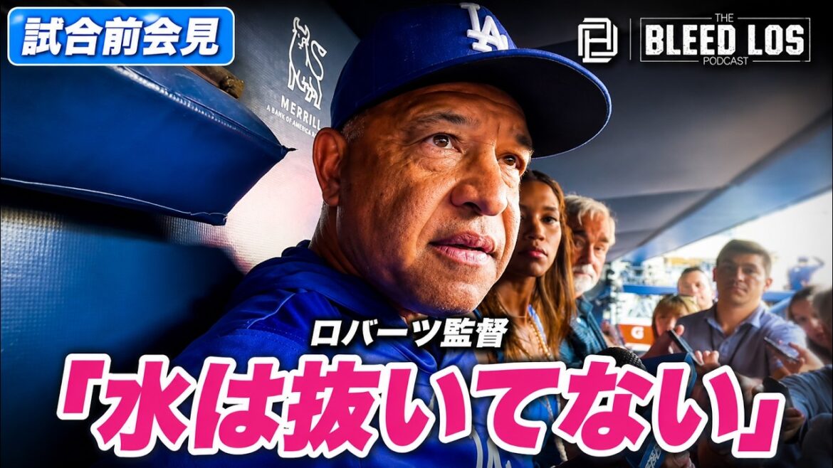 Manager Roberts declares ``I haven't drained the water'' and explains in detail Shohei Ohtani's knee treatment
