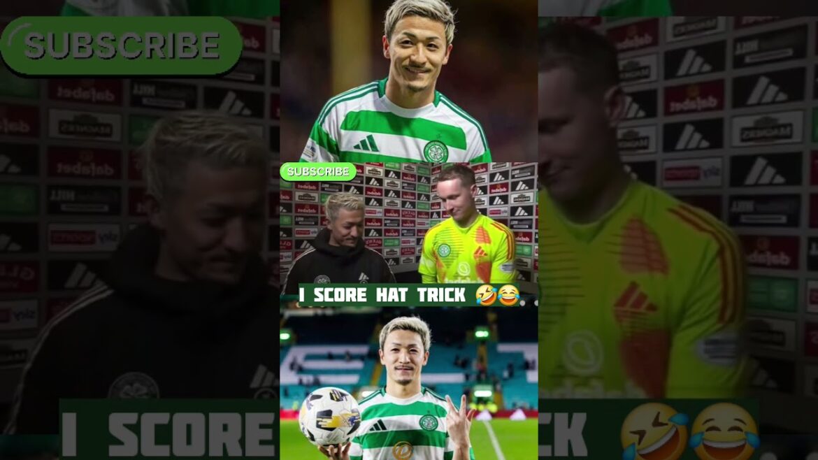 HILARIOUS MOMENT DAIZEN MAEDA  NEXT TWO GAME I SCORE HAT TRICK 😂🤣👏🍀 #daizenmaeda #celticfc