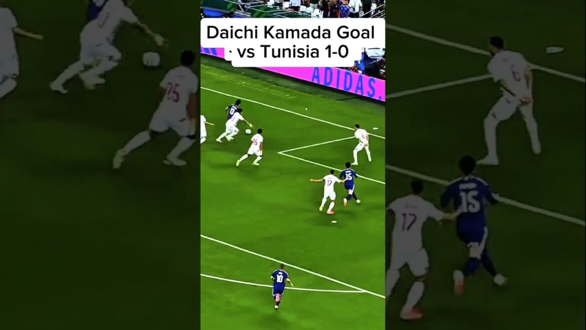 Daichi Kamada Goal ⚽ Japan vs Tunisia #daichikamada #goal #japanvstunisia #footballshorts