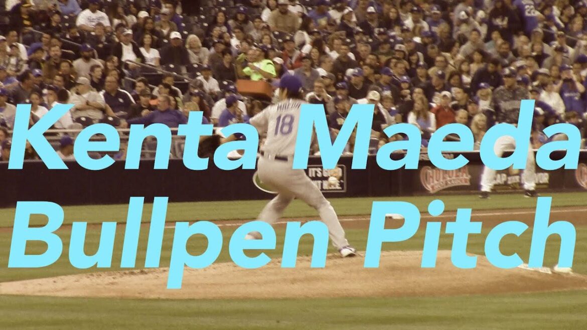 Kenta Maeda debut Dodgers Kenta Maeda bullpen bullpen pitching 4/06/2016[Hama TV]