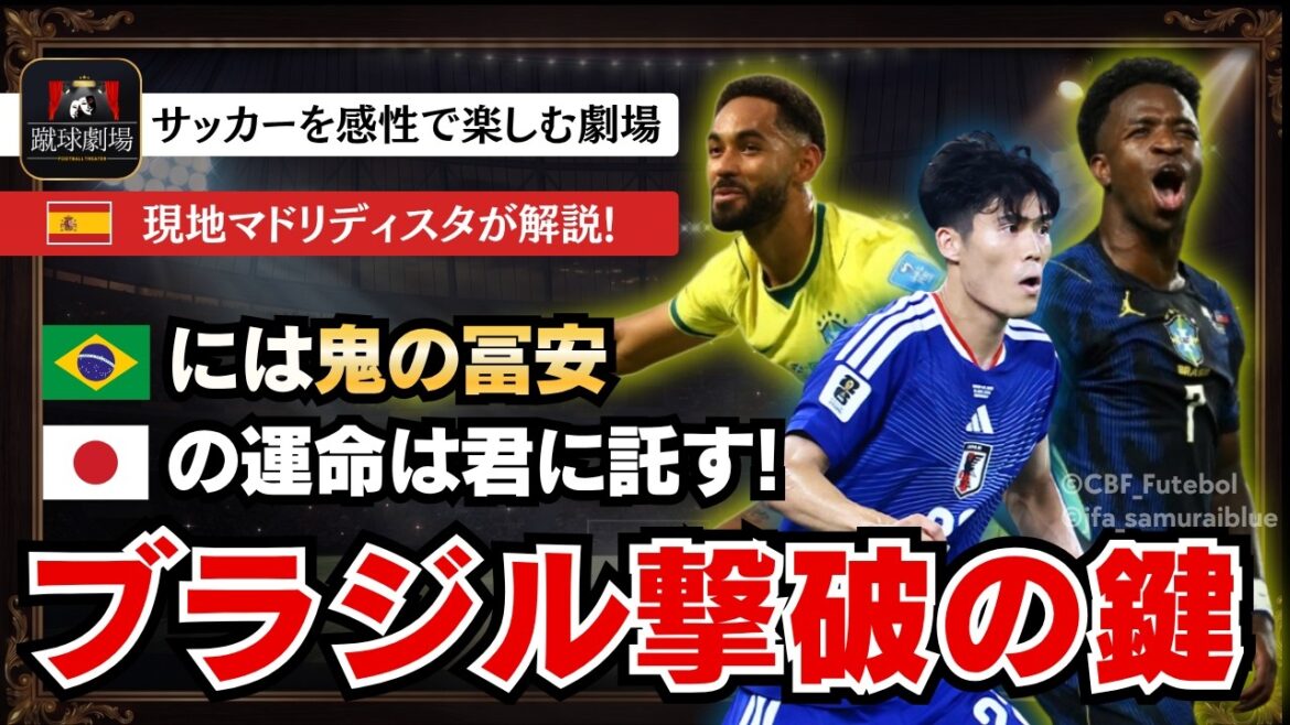 A local Madrid player who wants Tomiyasu to wear a white uniform looks ahead to the game against Brazil!  Japan National Soccer National Team Samurai Blue VS Brazil National Team FIFA World Cup