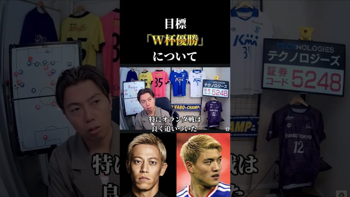 [Japan National Team]Leoza's opinion on the recently talked-about goal of winning the World Cup Ritsu Doan, Keisuke Honda, Keisuke Goto Leosa cutout #Soccer #Japan Soccer National Team #World Cup