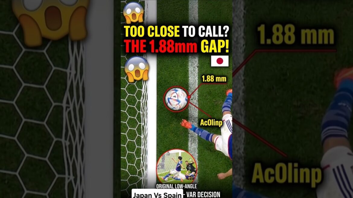 Japan vs Spain: The CRAZY 1.88mm VAR Decision! #football