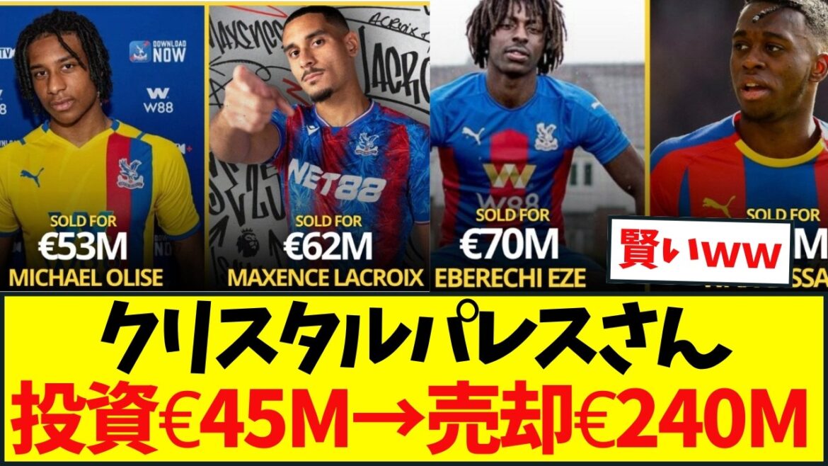 Crystal Palace becomes one of Europe's leading 'player business' clubs...